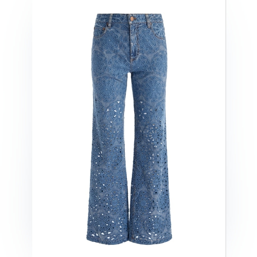 Alice + Olivia WEEZY LASERCUT JEAN - Picture 6 of 16